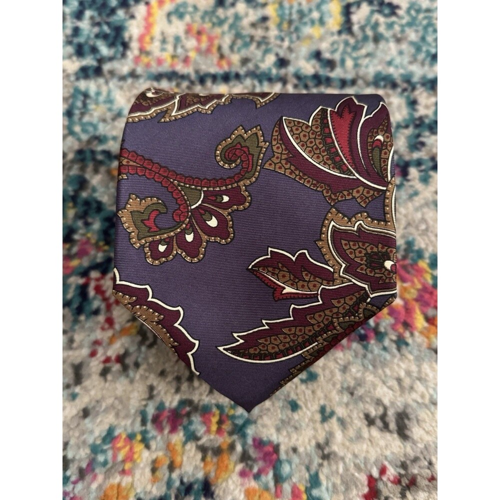 Christain Dior Monsieur Paisley Silk Neck Tie 90s